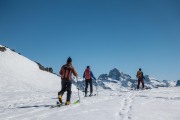 At a saddle (Ski touring Avers March 2019)