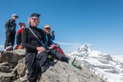 Elmar and Birgit at the summit (Ski touring Avers March 2019)