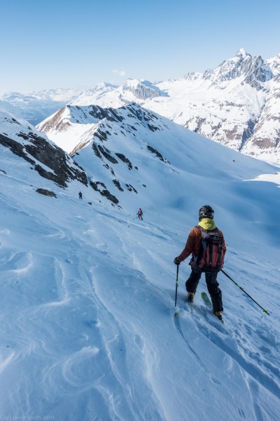 Elmar skiing (Ski tourinig Avers March 2019)