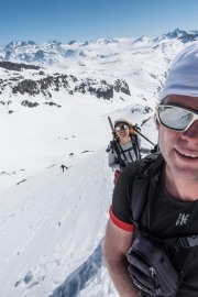 Getting steeper (Ski touring Avers March 2019)
