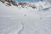 Skiing back down (Ski touring Avers March 2019)