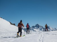 At a saddle (Ski touring Avers March 2019)