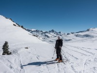 Cris posing (Ski touring Avers March 2019)