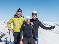 Us at the top (Ski touring Avers March 2019)