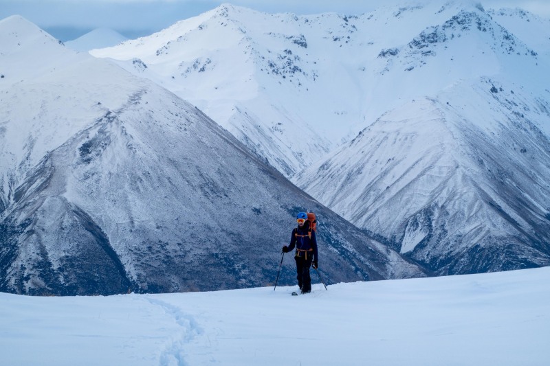 Craig skinning (Ski Touring Camp Stream Hut Aug 2021)