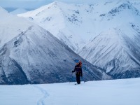 Craig skinning (Ski Touring Camp Stream Hut Aug 2021)