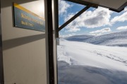 At the hut (Ski touring Kirtle Burn Hut August 2021)