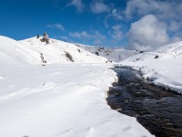 River (Ski touring Kirtle Burn Hut August 2021)