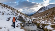 Heading down the river (Ski Touring Snowy Gorge Hut Aug 2021)