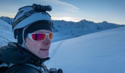 Ready to descend (Ski Touring Snowy Gorge Hut Aug 2021)