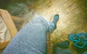 Steaming (Ski Touring Snowy Gorge Hut Aug 2021)