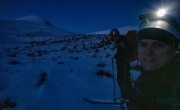 Walking at night (Ski Touring Snowy Gorge Hut Aug 2021)