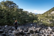 Walking in the freehold creek (Ski Touring Snowy Gorge Hut Aug 2021)