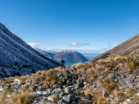 Craig poses (Ski Touring Snowy Gorge Hut Aug 2021)
