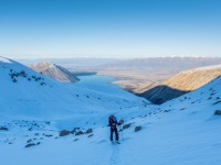 Into the basin (Ski Touring Snowy Gorge Hut Aug 2021)