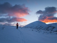 Walking in the morning (Ski Touring Snowy Gorge Hut Aug 2021)