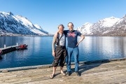 Cris and Johannes (Ski Touring Tromso, April 2022)
