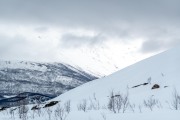 Grey everywhere (Ski Touring Tromso, April 2022)