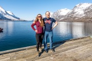 Hana and Johannes (Ski Touring Tromso, April 2022)