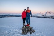 Hana and Johannes (Ski Touring Tromso, April 2022)