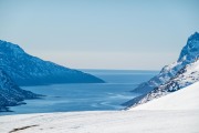Nice view out to sea (Ski Touring Tromso, April 2022)