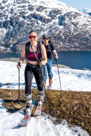 Over grass (Ski Touring Tromso, April 2022)