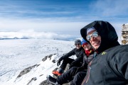 Sitting at the top of Botnjfellet (Ski Touring Tromso, April 2022)