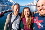 The three of us (Ski Touring Tromso, April 2022)