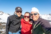 Us at the summit of Hatten (Ski Touring Tromso, April 2022)