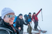 Us in whiteout (Ski Touring Tromso, April 2022)