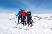 Us near the top of Botnjfellet (Ski Touring Tromso, April 2022)