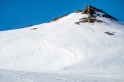 View towards the summit of Rodtinden (Ski Touring Tromso, April 2022)
