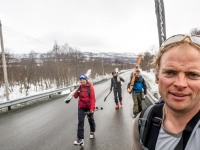 Finishing the tour (Ski Touring Tromso, April 2022)