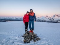 Hana and Johannes (Ski Touring Tromso, April 2022)