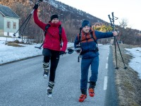 Motivated ski tourers (Ski Touring Tromso, April 2022)