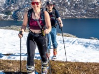 Over grass (Ski Touring Tromso, April 2022)