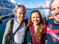 The three of us (Ski Touring Tromso, April 2022)