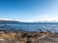 Waiting near the airport (Ski Touring Tromso, April 2022)