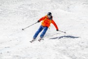 Daniel descending (Ski touring Weidener Huette March 2022)