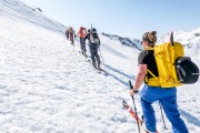 Heading up (Ski touring Weidener Huette March 2022)