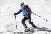 Helga turns (Ski touring Weidener Huette March 2022)