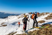 Reaching the top (Ski touring Weidener Huette March 2022)