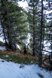 Running out of snow (Ski touring Weidener Huette March 2022)