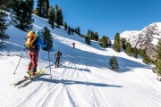 Skinning on day 2 (Ski touring Weidener Huette March 2022)