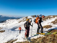Reaching the top (Ski touring Weidener Huette March 2022)