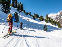 Skinning on day 2 (Ski touring Weidener Huette March 2022)