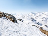 Snow and grass (Ski touring Weidener Huette March 2022)