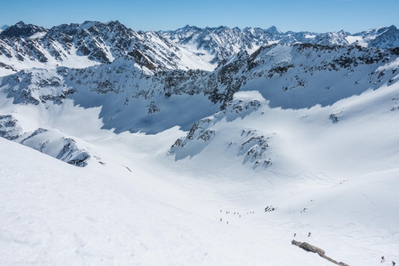 It was fairly busy on the tour (Skitouring Kuehtai March 2019)
