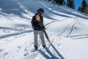 Johannes loses a ski (Skitouring Kuehtai March 2019)