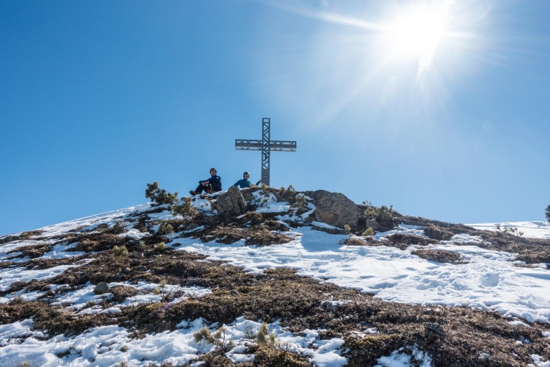 Looking back to the summit (Skitouring Kuehtai March 2019)